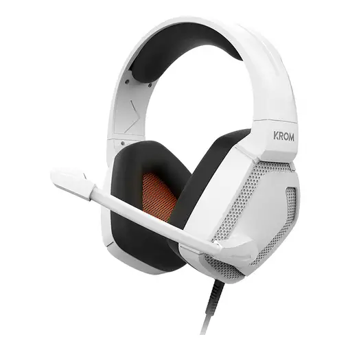 Krom Kopa Pro Auriculares Alámbrico Diadema Juego Blanco