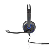 Nedis GHST200BK auricular y casco Auriculares Alámbrico Diadema Juego Negro