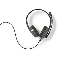 Nedis GHST200BK auricular y casco Auriculares Alámbrico Diadema Juego Negro