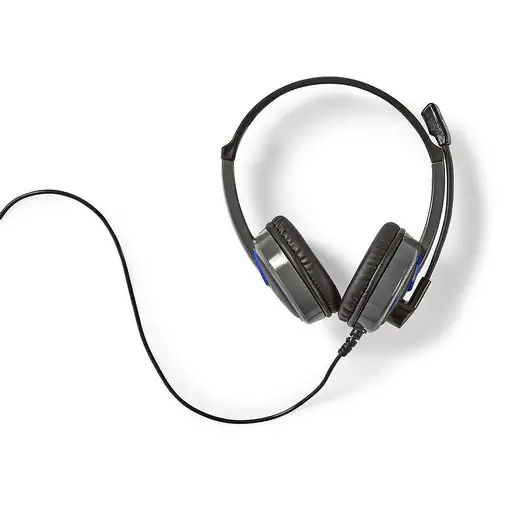Nedis GHST200BK auricular y casco Auriculares Alámbrico Diadema Juego Negro