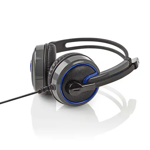 Nedis GHST200BK auricular y casco Auriculares Alámbrico Diadema Juego Negro