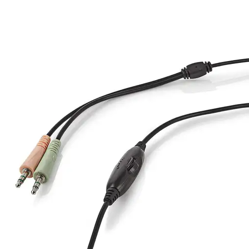 Nedis GHST200BK auricular y casco Auriculares Alámbrico Diadema Juego Negro