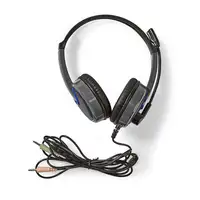 Nedis GHST200BK auricular y casco Auriculares Alámbrico Diadema Juego Negro