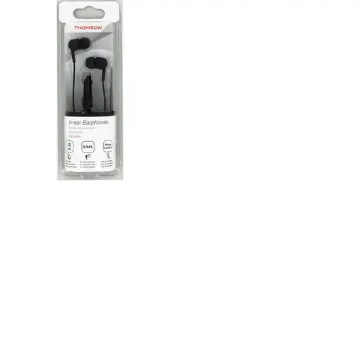 Thomson EAR3005BK Auriculares Alámbrico Dentro de oído Llamadas/Música Negro