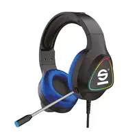 Sparco SPHEADPHONEPRO auricular y casco Auriculares Alámbrico Diadema Juego USB ti