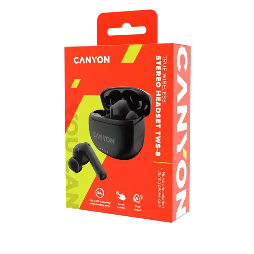Canyon Auriculares Bluetooth TWS-8 Negro