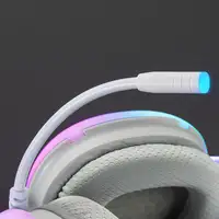 Mars Gaming MH-GLOW Rosa, Auriculares 360° Full Chroma RGB Flow, Micrófono Cancela