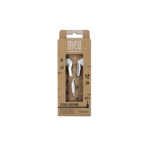 Muvit E56 Auriculares Alámbrico Dentro de oído Llamadas/Música Blanco