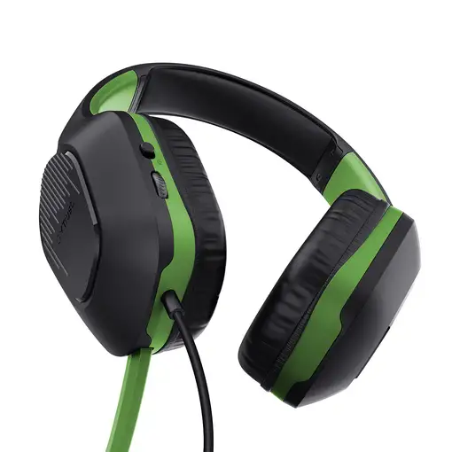 Trust GXT 415X ZIROX Auriculares Alámbrico Diadema Juego Negro, Verde