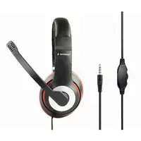 Gembird MHS-03-BKRD auricular y casco Auriculares Alámbrico Diadema Juego Negro, R
