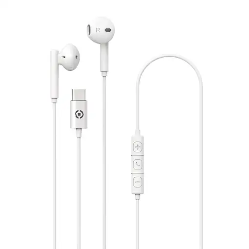 Celly UP1100TYPECWH auricular y casco Auriculares Alámbrico Dentro de oído Llamada