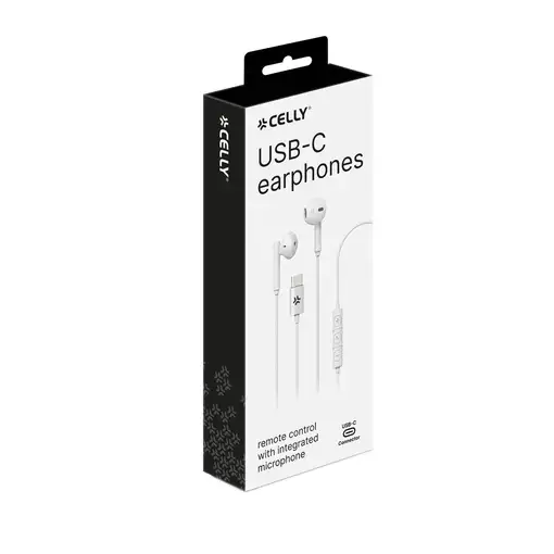 Celly UP1100TYPECWH auricular y casco Auriculares Alámbrico Dentro de oído Llamada