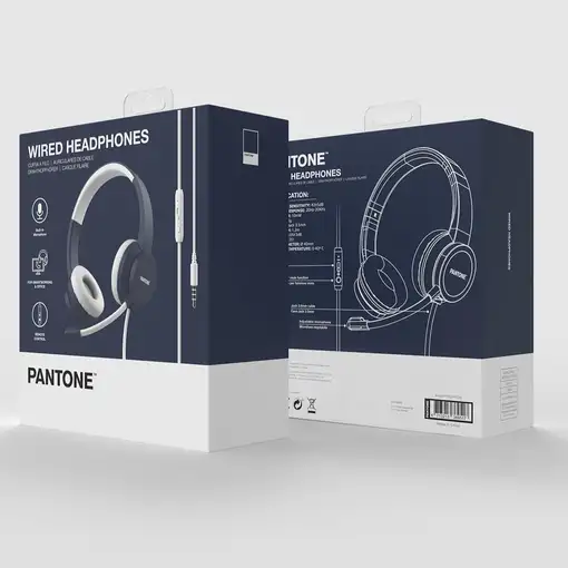 Pantone PT-WDH002N auricular y casco Auriculares Alámbrico Diadema Oficina/Centro