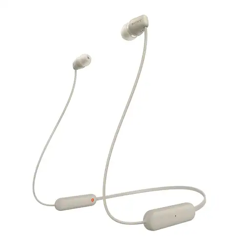 Sony WI-C100 Auriculares Inalámbrico Dentro de oído Llamadas/Música Bluetooth Beig