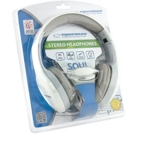 Esperanza EH138W auricular y casco Auriculares Alámbrico Diadema Música Blanco