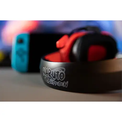 Konix Naruto KX AKATSUKI HEADSET Auriculares Alámbrico Diadema Juego Negro, Rojo