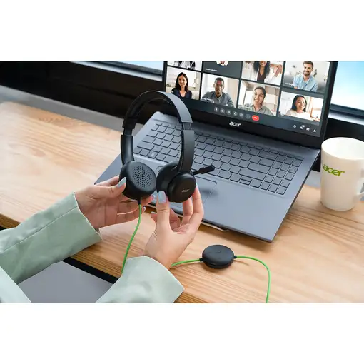 Acer GP.HDS11.01N auricular y casco Auriculares Alámbrico Diadema Llamadas/Música