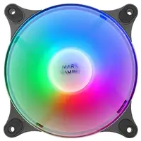 Mars Gaming MFDUO, Kit 2 Ventiladores FRGB Rainbow 360°, Ultra-silencioso, Doble C