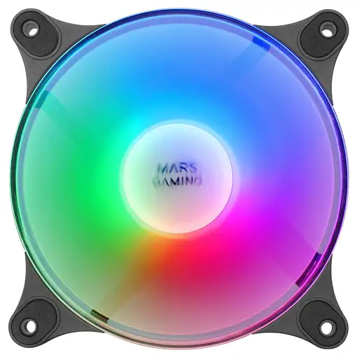 Mars Gaming MFDUO, Kit 2 Ventiladores FRGB Rainbow 360°, Ultra-silencioso, Doble C