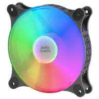 Mars Gaming MFDUO, Kit 2 Ventiladores FRGB Rainbow 360°, Ultra-silencioso, Doble C