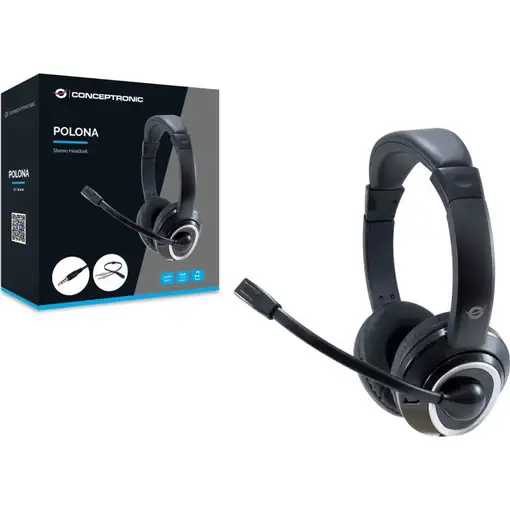 Conceptronic POLONA02BA auricular y casco Auriculares Alámbrico Diadema Juego Negr
