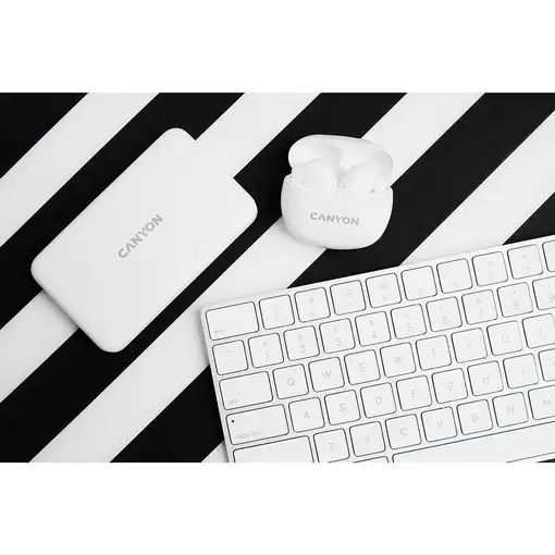 Canyon Auriculares Bluetooth TWS-5 Blanco