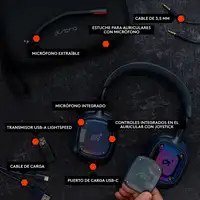 Logitech G A30 Auriculares Inalámbrico y alámbrico Diadema Juego Bluetooth Azul