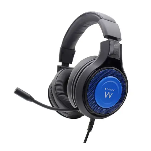 Ewent PL3322 auricular y casco Auriculares Alámbrico Banda para cuello Juego Negro
