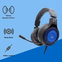 Ewent PL3322 auricular y casco Auriculares Alámbrico Banda para cuello Juego Negro