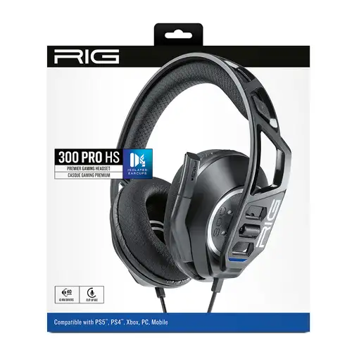 NACON RIG 300 PRO HS Auriculares Alámbrico Diadema Juego Negro