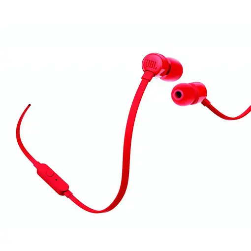 JBL T110 Auriculares Alámbrico Dentro de oído Llamadas/Música Rojo