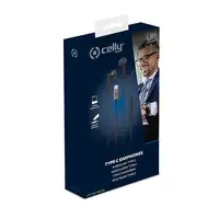 Celly UP1100TYPEC Auriculares Alámbrico Dentro de oído Llamadas/Música USB Tipo C