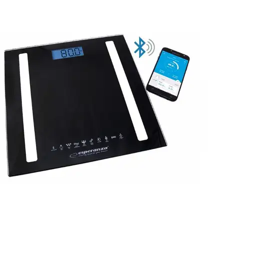 Esperanza EBS016K báscula de baño Plaza Negro Báscula personal electrónica