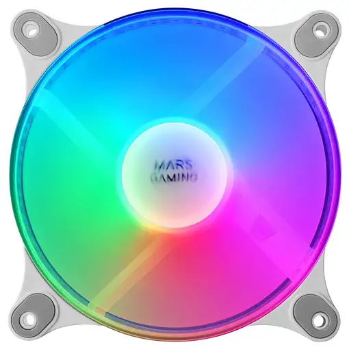 Mars Gaming MFDUO, Kit 2 Ventiladores FRGB Rainbow 360°, Ultra-silencioso, Doble C