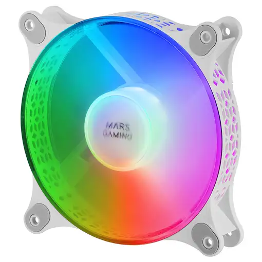 Mars Gaming MFDUO, Kit 2 Ventiladores FRGB Rainbow 360°, Ultra-silencioso, Doble C