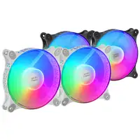 Mars Gaming MFDUO, Kit 2 Ventiladores FRGB Rainbow 360°, Ultra-silencioso, Doble C