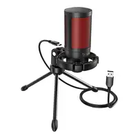 Savio wired gaming microphone with backlight tripod USB SONAR PRO Negro, Rojo Micr