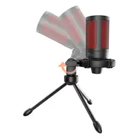 Savio wired gaming microphone with backlight tripod USB SONAR PRO Negro, Rojo Micr