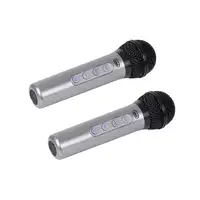 Trevi EM 415 R Negro, Plata Micrófono para karaoke