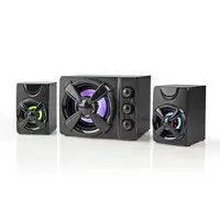 Nedis GSPR31021BK altavoz De 2 vías Negro Alámbrico 11 W
