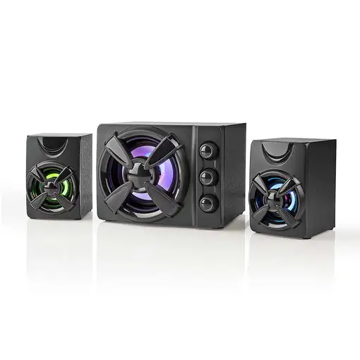 Nedis GSPR31021BK altavoz De 2 vías Negro Alámbrico 11 W
