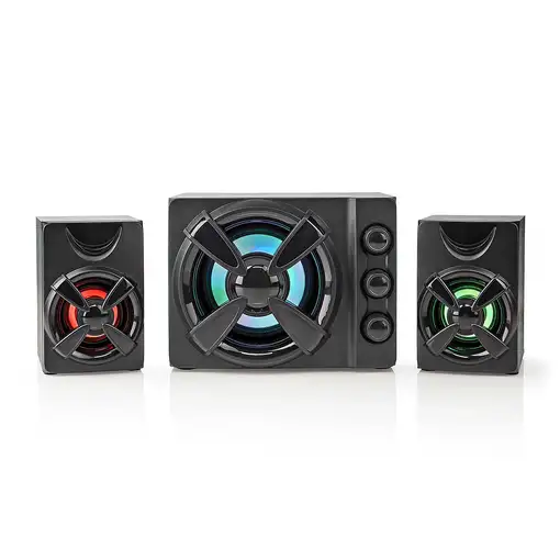 Nedis GSPR31021BK altavoz De 2 vías Negro Alámbrico 11 W