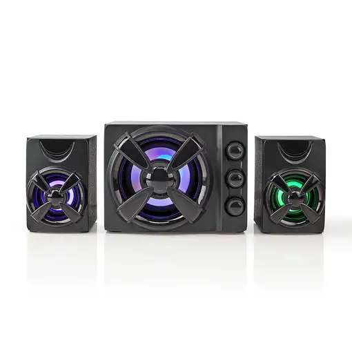 Nedis GSPR31021BK altavoz De 2 vías Negro Alámbrico 11 W