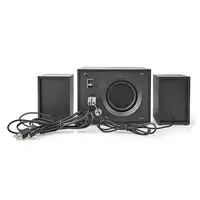 Nedis GSPR31021BK altavoz De 2 vías Negro Alámbrico 11 W