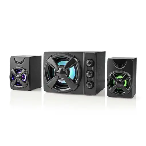 Nedis GSPR31021BK altavoz De 2 vías Negro Alámbrico 11 W