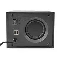 Nedis GSPR31021BK altavoz De 2 vías Negro Alámbrico 11 W