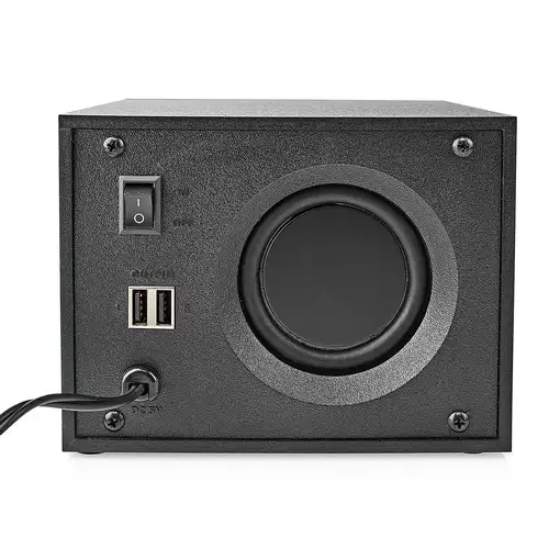 Nedis GSPR31021BK altavoz De 2 vías Negro Alámbrico 11 W
