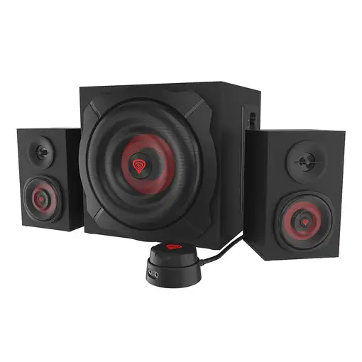 GENESIS Helium 610BT conjunto de altavoces 60 W PC/ordenador portátil Negro, Rojo