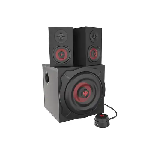 GENESIS Helium 610BT conjunto de altavoces 60 W PC/ordenador portátil Negro, Rojo
