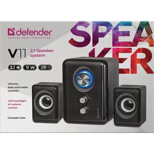 Defender V11 Negro Alámbrico 11 W